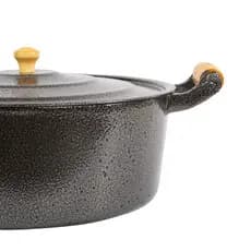 Caçarola Panela de Aluminio Fundido Batido Polido e Craqueado Tamanho 32 a 40