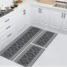 Jogo Passadeira Kit Cozinha Moderno Trabalhado Algodão 3 peças