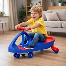 Carrinho De Rolimã Infantil Super Car Azul Menino Menina Com Led Suporta 100 kg