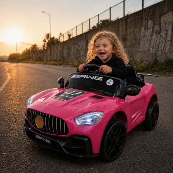 Carro Eletrico Infantil 6V Sportive Rosa Pintura Automotiva E Controle Remoto