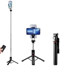Bastão Tripé Pau De Selfie Suporte Celular Com Controle 170cm Remoto Bluetooth Para 360 Profissional em Fio Reforçado