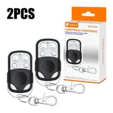 2pcs Universal Remote Control for Electronic Electric Gate Garage with Key Fob 4 Buttons