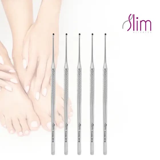 Kit 5 Curetas Fechada N° 261B - Controle e Precisão para Procedimentos Profissionais - Slim
