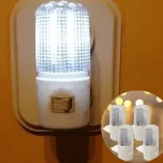 Kit 4 Lâmpadas Luz Noturna de LED 127v-220v Luminária Tomada Mini Abajur Bivolt