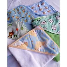 KIT TOALHA DE BANHO PARA BEBÊ 2 PEÇAS SORTIDAS MENINOS