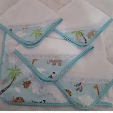 KIT FRALDA DE BOCA PARA BEBÊ 5 PEÇAS