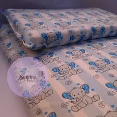 Kit Colchonete com Travesseiro para Carrinho de Bebê |Antialérgico, Confortável e Lavável na Máquina