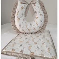 KIT ALMOFADA AMAMENTAÇÃO + TROCADOR DE CÔMODA ESTAMPAS SORTIDAS