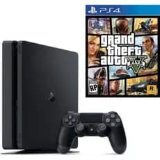 PS4 Slim 1TB/500 GB 1 ou 2 controles + 1 jogo aleatório CD com nota fiscal