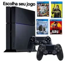PS4 FAT 500GB/1TB + Controles + Jogos a escolha CD + garantia + nota fiscal.