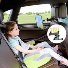 Suporte Veicular Para Celular Banco Traseiro 360 Graus Giratória Suporte De Tablet Dobrável E Extensível