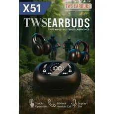 Fone De Ouvido Bluetooth Sem Fio Com Alta Qualidade e Visor Digital X51