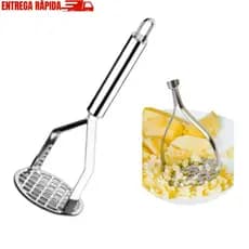 Amassador Batatas Espremedor Manual Legumes Multiuso Aço Inox  Cozinha Multiuso