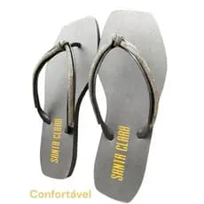 Sandália Rasteirinha Feminina Chinelo Com Strass Que Brilha Muito.