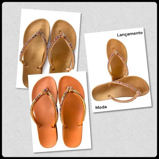 Chinelo Feminino Rasteirinha Strass Brilho Plataforma Gliter kit com dois chinelos e kit com três chinelos