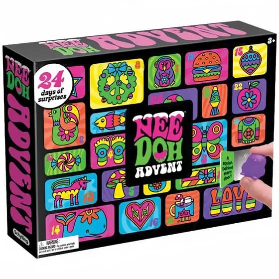 Nee Doh Calendário Do Advento 24 Dias De Surpresas De Contagem Regressiva De Natal Com Brinquedos Squishy Fidget Para Cr