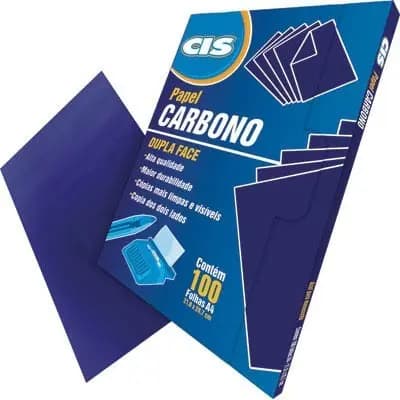 Carbono Papel Dupla Face Cis 100 Folhas