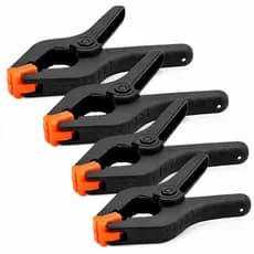 Kit Grampos Sargento Multiuso 3 Pol Carpintaria Madeira MDF Peças Marcenaria Alta Pressão Nylon