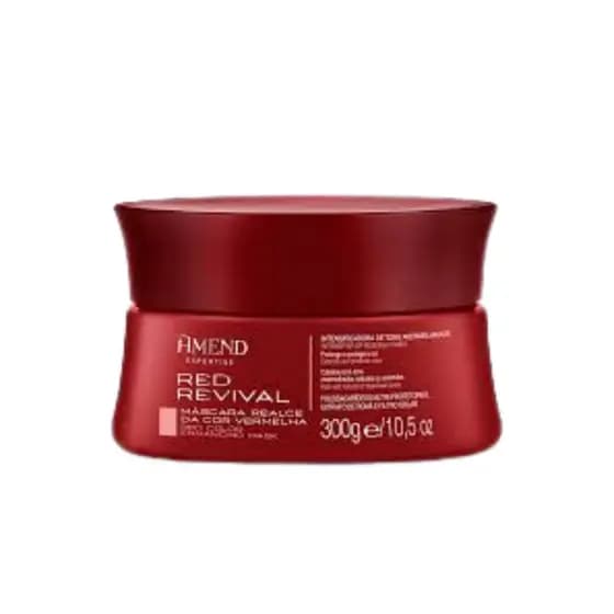 Mascara Realce Da Cor Vermelha Red Revival Amend 300g