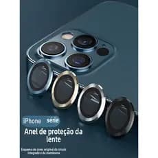 KIT Celular Câmera Película Protetora de Lente iPhone 13 até 14ProMax série–Proteção HD Antirriscos!
