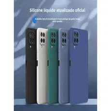Capinha Silicone Líquido para Samsung A02S A03S A13 A14 A22 A32 A54 – Toque Suave e Proteção Total!