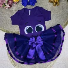 Body Mesversario Bolofofo Body Infantil Estampado 100% Algodão