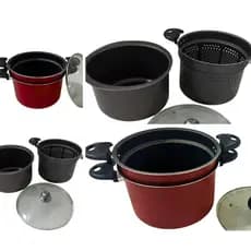 Espagueteira Manolar com Cesto e Tampa de Vidro – Praticidade e Versatilidade na Sua Cozinha!