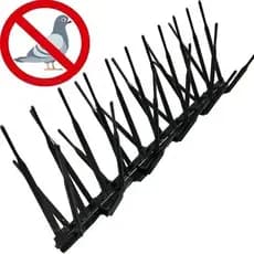 1 Espicula Anti Pombos Inibe Aves Policarbonato Preto