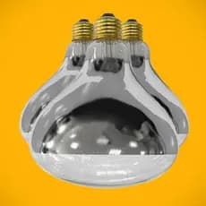 3 Lampada Secagem Infravermelha 250w 220v E27 Estufa Pintura