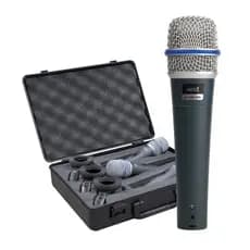 Kit Com 3 Microfones Dinâmico Profissional MXT PRO BTM-57A