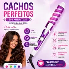 Modelador de Cachos Profissional Bivolt Cerâmica Cacheador Ondas Cabelo