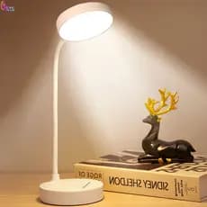 Luminária Abajur De Mesa LED Cabeceira Portátil 3 Luz De Cor Ajustável Para Proteção Dos Olhos