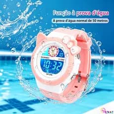 Relógio Infantil Digital A Prova De Água Relógio de pulso Crianças LED Luminoso Esportivo Redondo