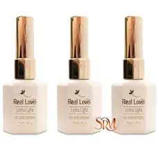Kit 3 Base em Gel Blindada Para Unhas Linha Light 15ml sem tpo - Real Love