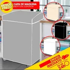 Capa para Máquina de Lavar (Vinil Luxo) Todos Tamanhos e Marcas Electrolux Brastemp Consul