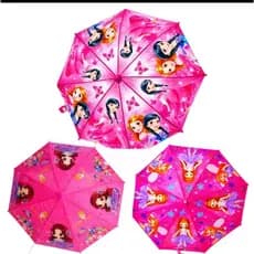 Guarda-Chuva Automático Infantil LY2029M/2030F – Tecido com Tema de Carros e Princesas, Inclui Apito