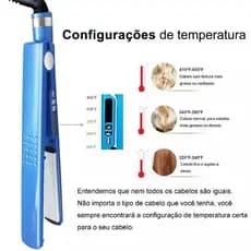 Prancha Chapinha de Cabelo Bivolt 110V/220V Nano Titanium