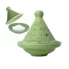Saleiro Marroquino Tagine Porcelana Resistente Rita Lobo Verde Mesclado