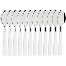 Conjunto 12 Colheres Mesa New Kolor Branco Talheres Tramontina em Aço Inox 23163/080