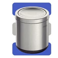 Lixeira Inox Tramontina Cápsula Basculante com Acabamento Polido e Base em Polipropileno 7 L 94540/020