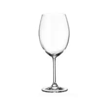 Taça de Vinho Cristal Bohemia Agua Vinho Tinto e Vinho Branco 580 mL Resistente com composição de Titanio Original