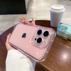 Capa De Telefone De Silicone Gelatinosa Espessada Anti-Impacto Para iPhone 16 15 14 13 12 Pro Max Plus Proteção Traseira