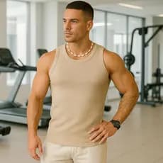 Regata Slim Masculina Modelo Americano Para Treino, Academia