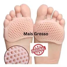 Par Palmilha e Meia Ortopédica Gel Silicone Esporão Macio
