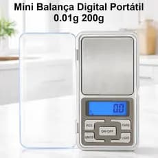 Mini Balança Digital Portátil Alta Precisão 0.01g  200g Joias Ouro Prata Alimentos Laboratório Metal