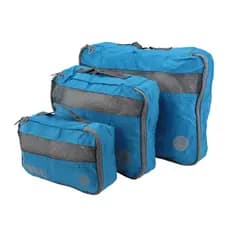 Organizador Mala de Bagagem Viagem Kit 3 Peças 87002 Mundi Resistente Qualidade Nylon Ripstop