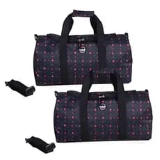 Kit com 2 Bolsas Sacolas Viagem Academia Rabisk Stars RK2362 Preta