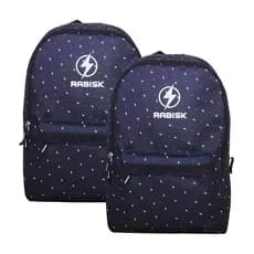 Kit 2 Mochilas Poliéster Impermeável Rabisk Bolt Pretas