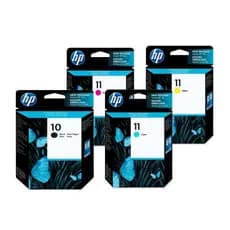 Kit 4 Cartuchos HP 11 Original C4844A | C4836A | C4837A | C4838A |  CP1700 | 10ps | 20ps | K850