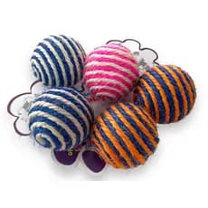 bolinhas de sisal com chocalho, Pet, Pets Lovers, gatos, cachorros, bola